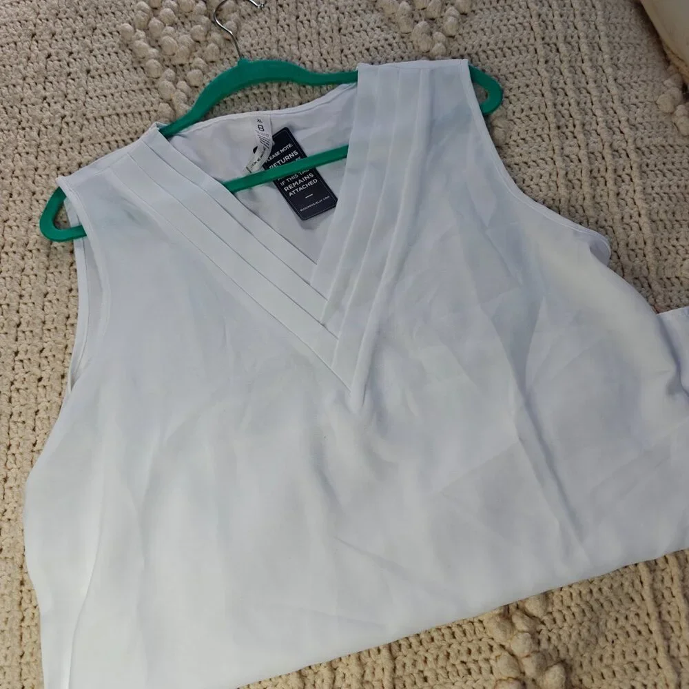 Blooming Jelly Tank Top Dressy Sleeveless Blouses Business Casual Tank XL NWT - Picture 9 of 10